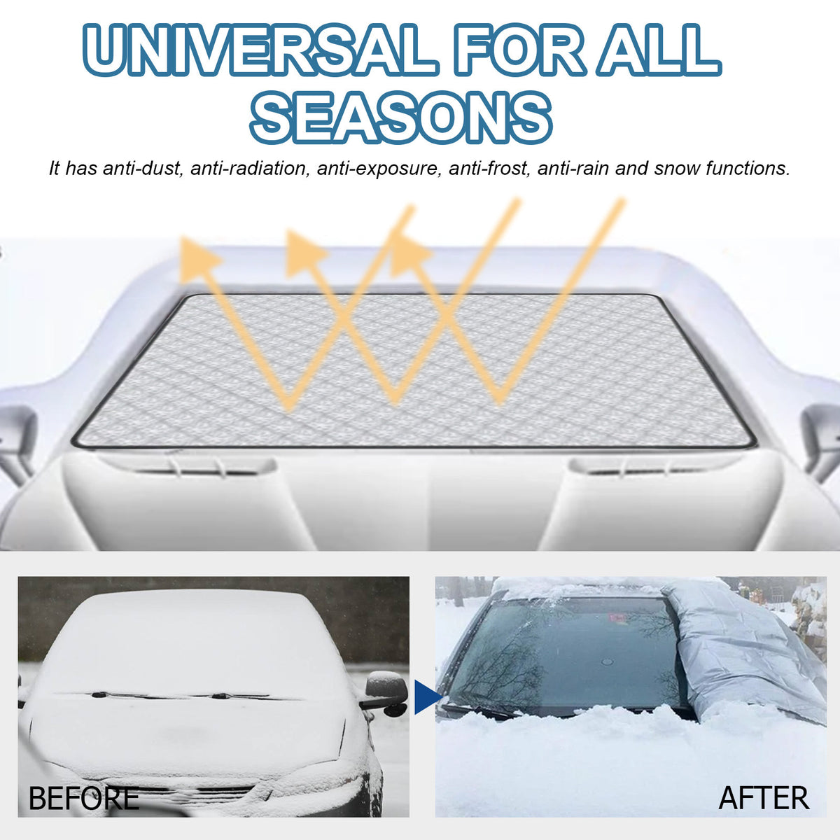 Aluminium film windscreen frost cover - image 5