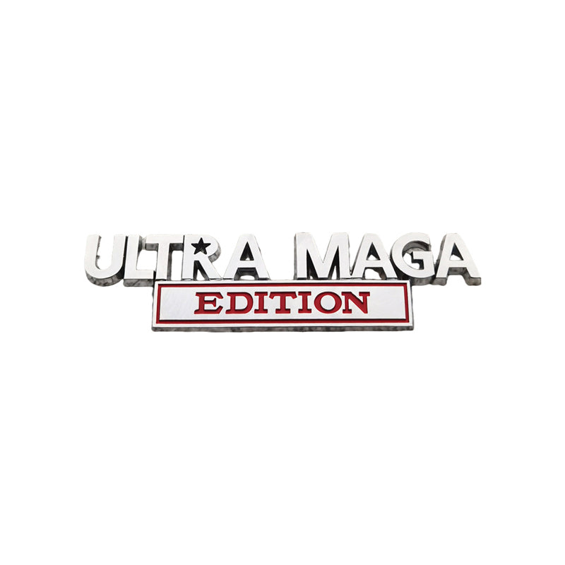 2pcs Ultra MAGA Edition Emblems, Emblem 3D Badge Decal Car Truck SUV,Refrigerator Sticker,Window Display Stickers,Bicycles, Laptops, Fridges