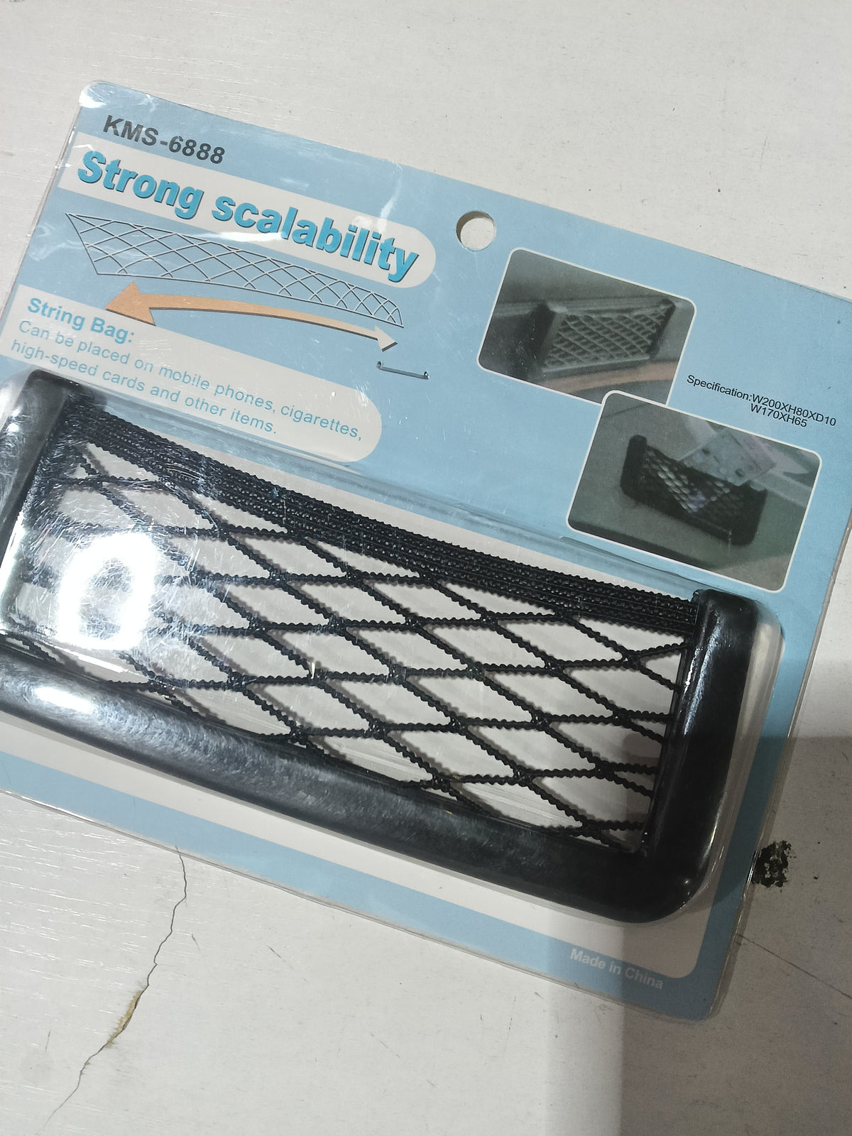 Seat back phone storage net pocket - image 5