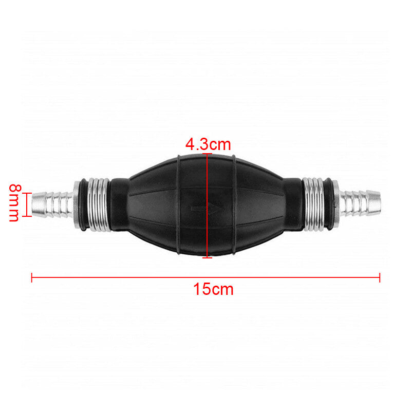 Fuel Primer Bulb Hand Pumps Petrol-Priming Non Return Valve Car Boat 8mm