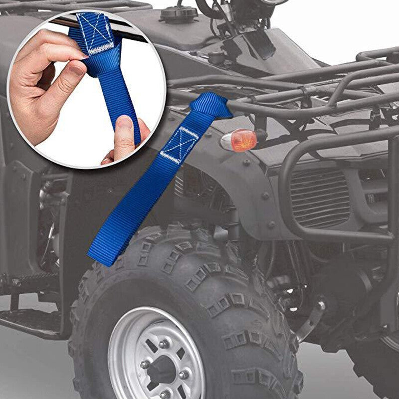 6pcs Motorcycle Motorbike Soft Loop Transport Tie Down Straps 2.5x30cm.