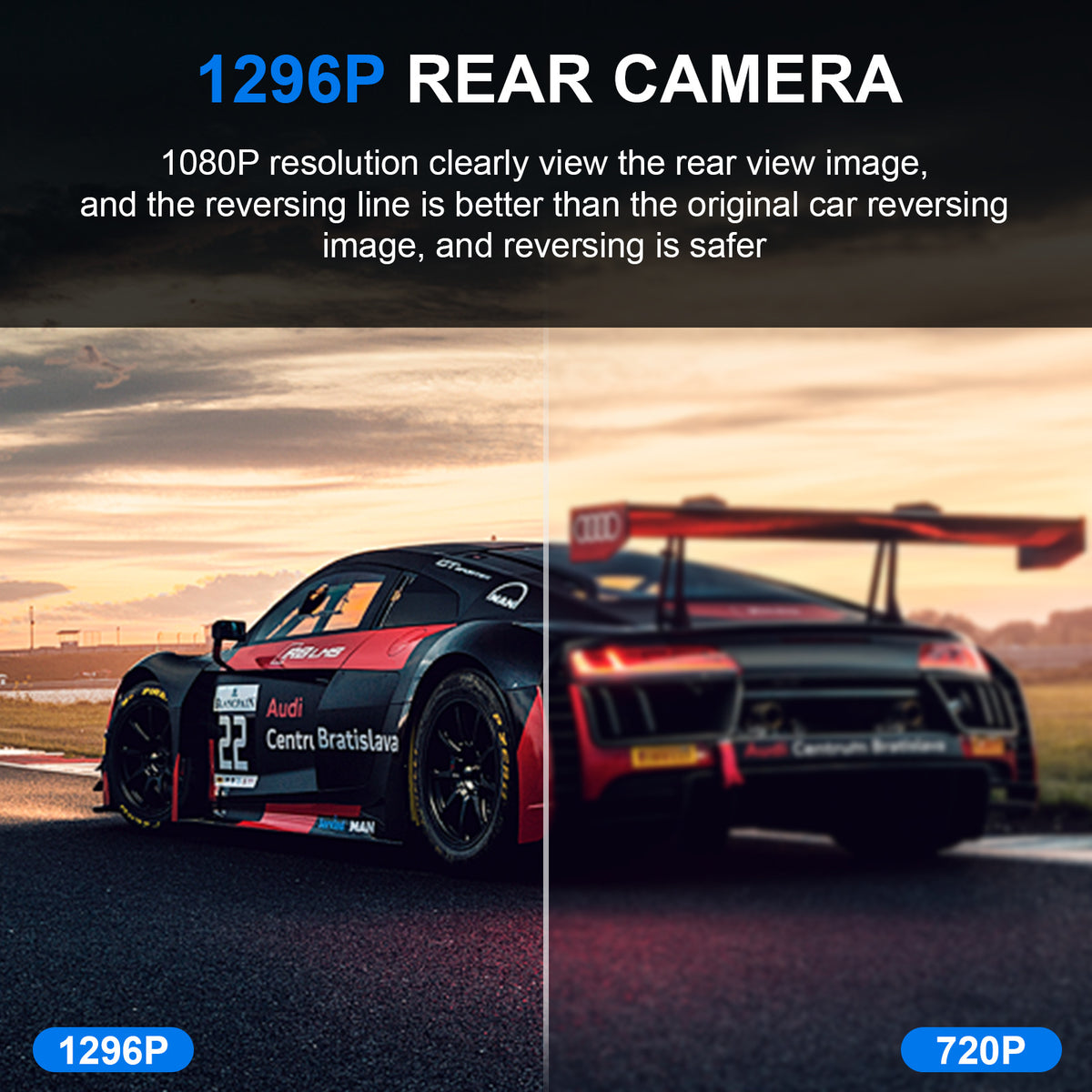 3-Lens Dash Cam 1296P – Front, Rear & Cabin, Wi-Fi, Night Vision - image 9