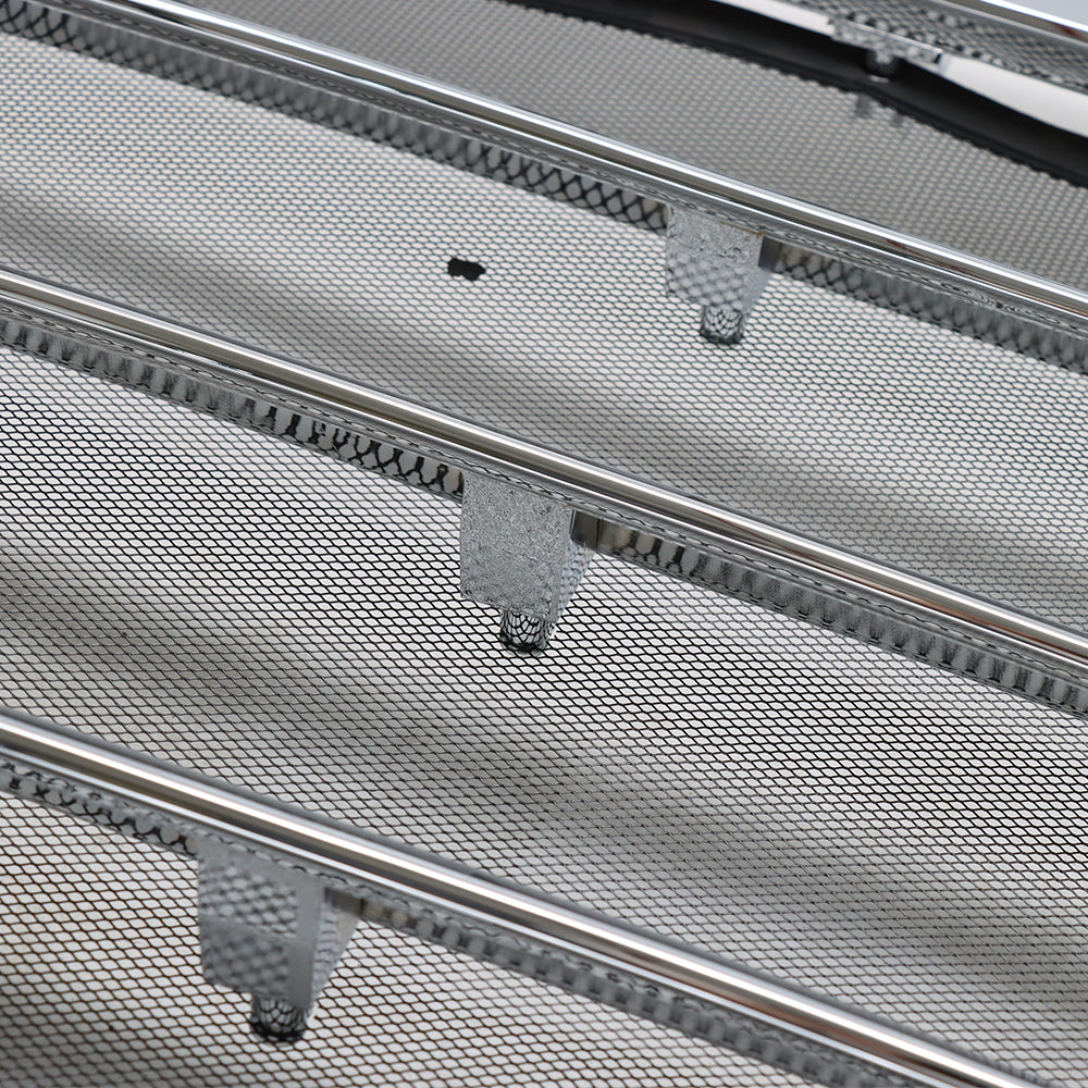 Chrome Front Grille Compatible With Freightliner Cascadia, With Bug Screen