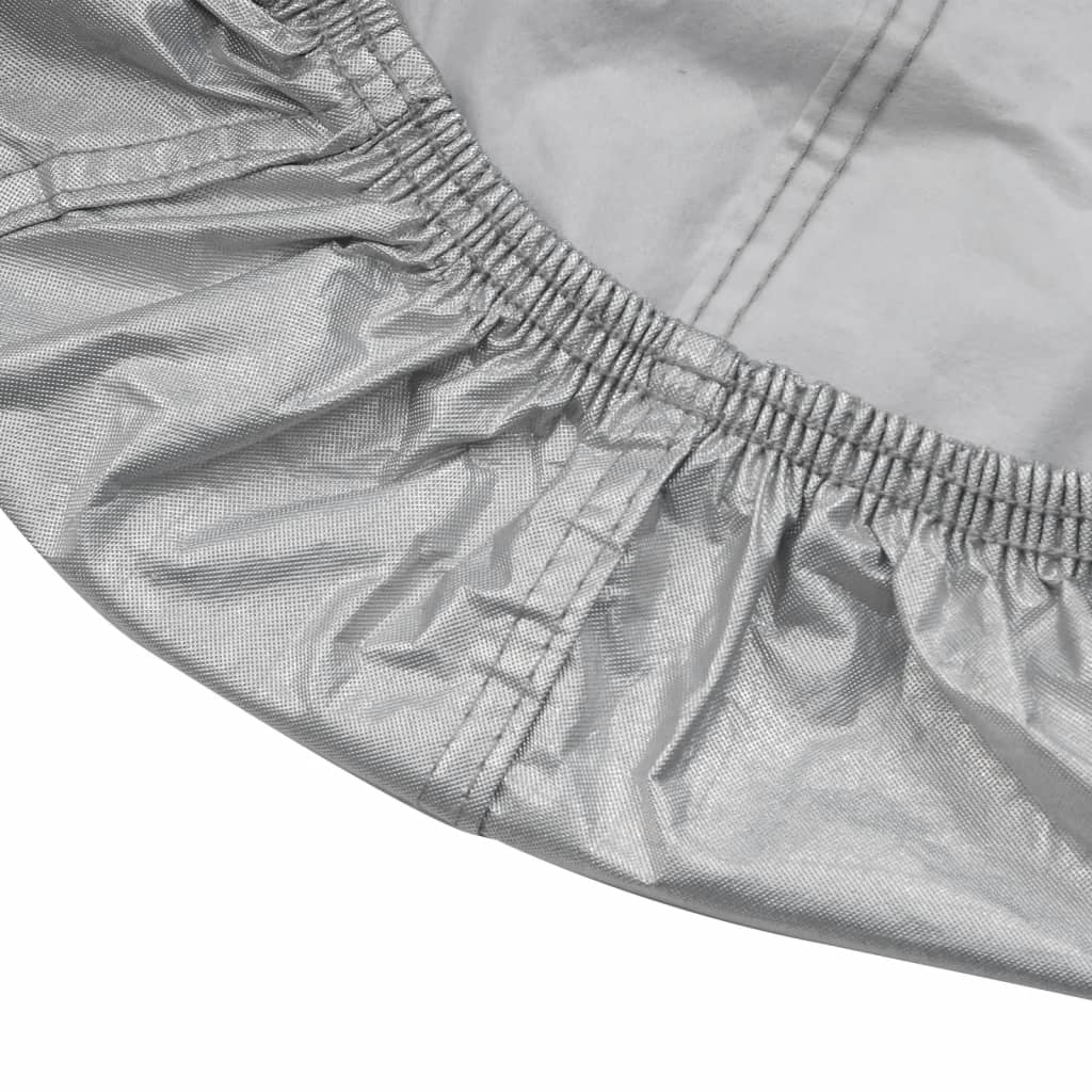 Car Cover Sedan Buckle Straps Full Silver XXL PEVA