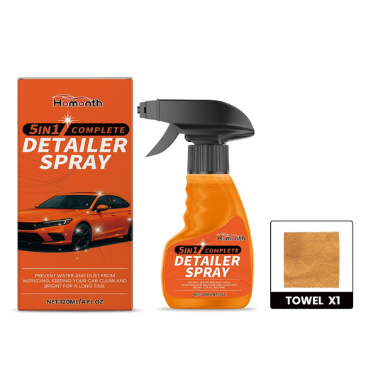 5-in-1 detailer spray with microfibre towel, 120ml