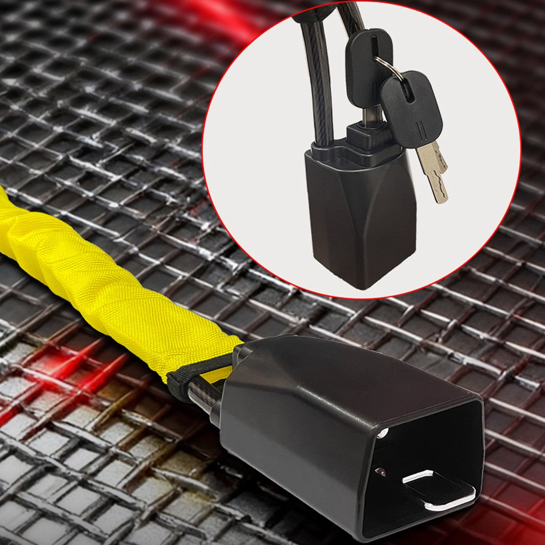 Steering Wheel Lock – Heavy Duty Anti-Theft (Seat Belt Style) - image 3