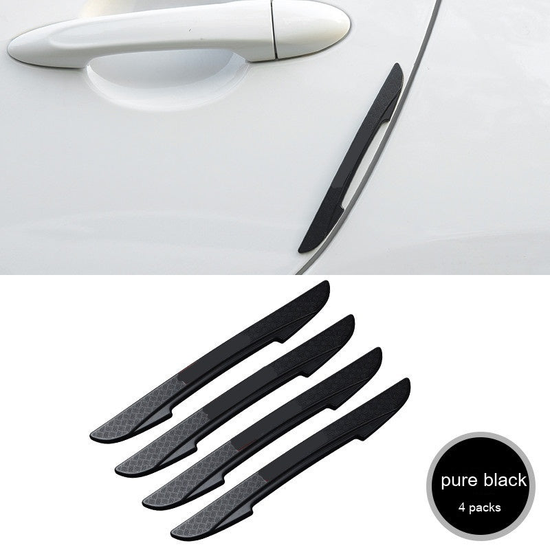 Car Door Edge Guards – Anti-Scratch Strips - Pure Black