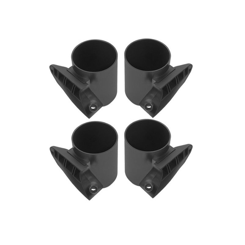 Door pocket cup holder storage box for Tesla Model 3/Y – set of four cup holders viewed from above