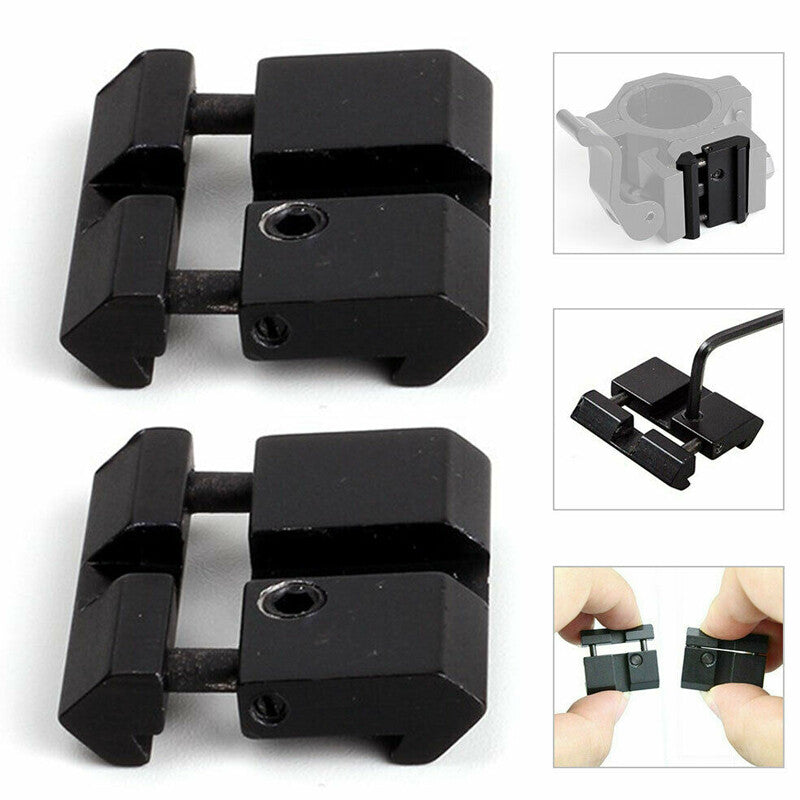 11mm To 20mm Tactical Picatinny Weaver Scope Dovetail Rail Adapters Mount Base