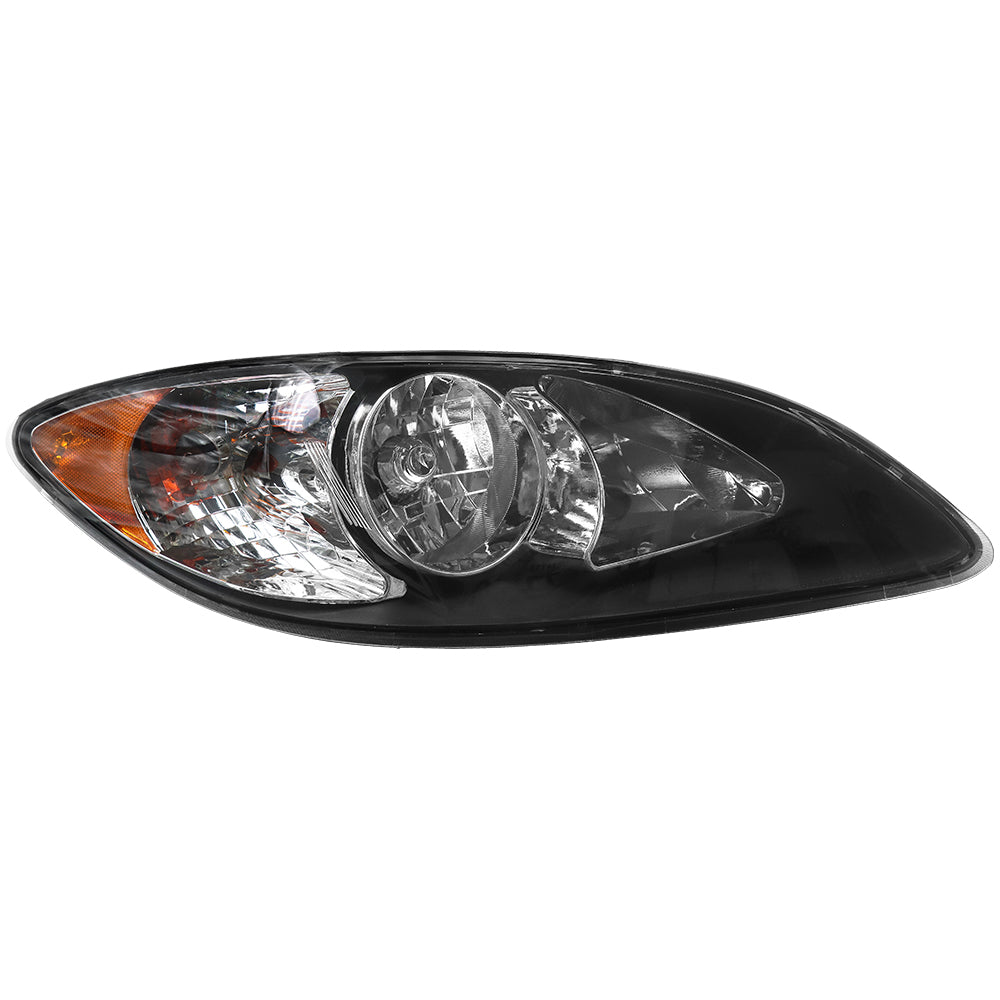 Black Headlights Assembly Compatible With International ProStar 2008-2016 Right Passenger Side