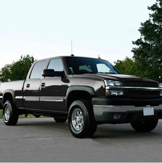 4PCS Wheel Rivet Fender Flares Pocket Style For 07-13 Chevy Silverado 1500 2500HD 3500HD