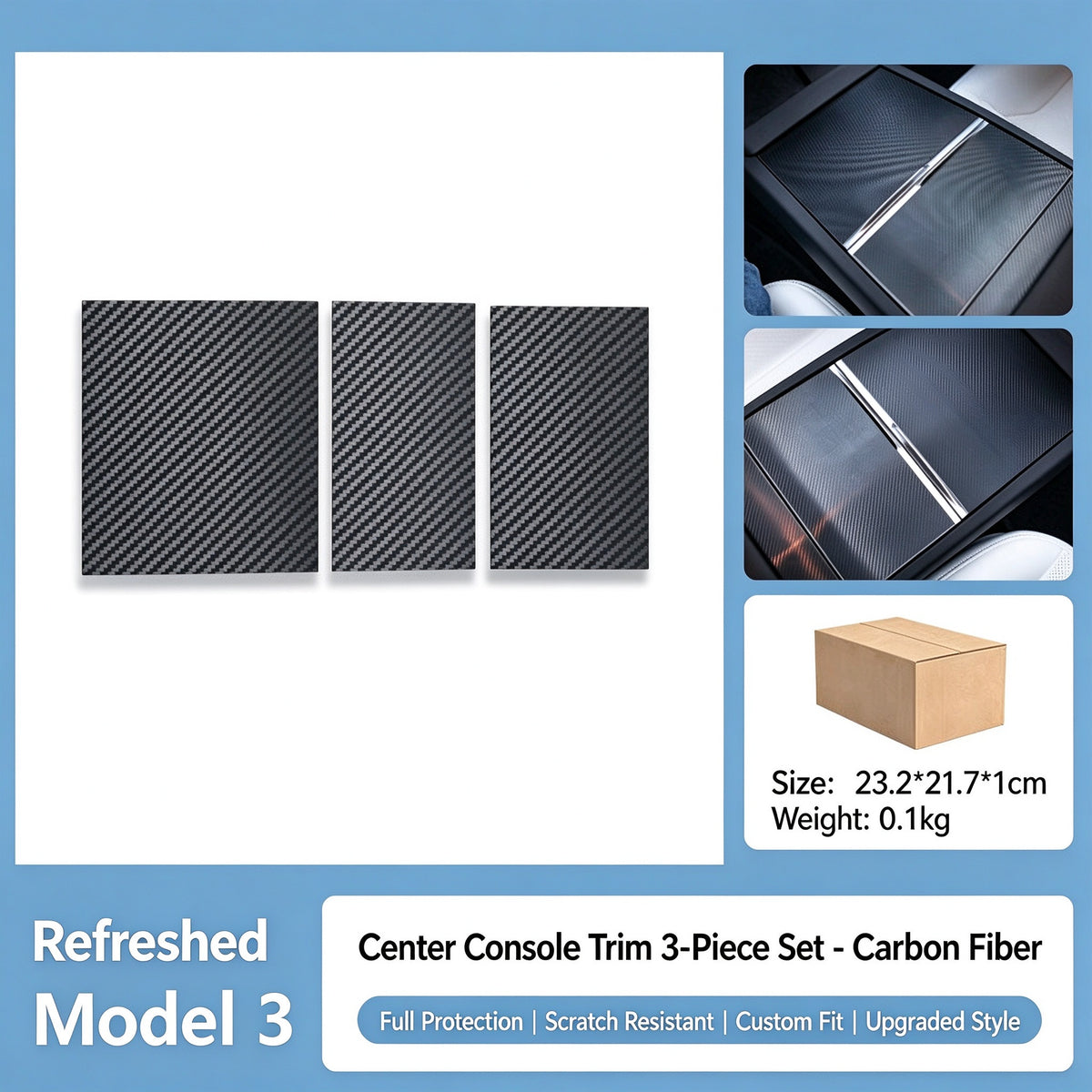 Centre Armrest Protective Cover for Refreshed Tesla Model 3 - image 5