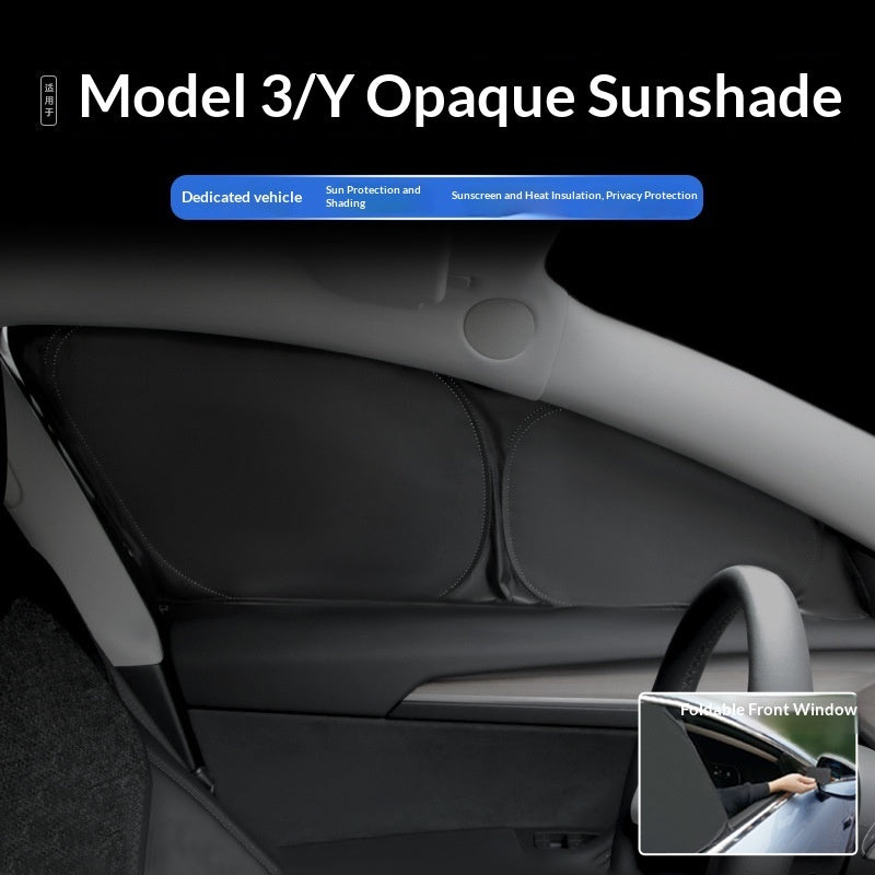 Heat-Insulating Window Sunshade Set for Tesla Model Y