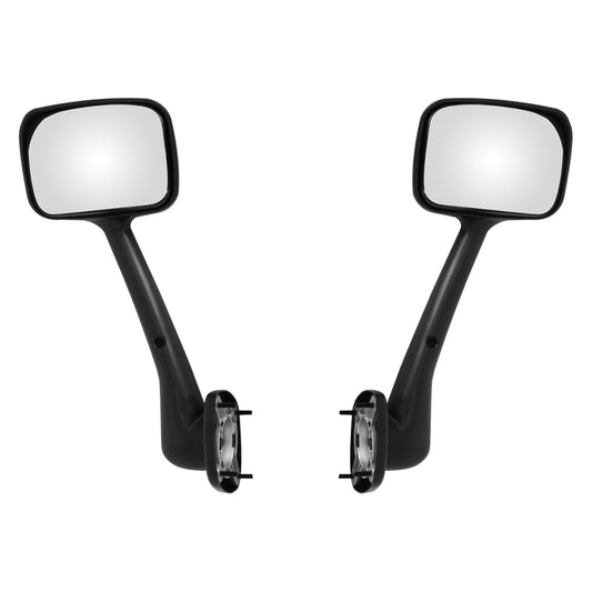 For 2008-2016 Freightliner Cascadia Pair Hood Mirrors Black Left,Right Set