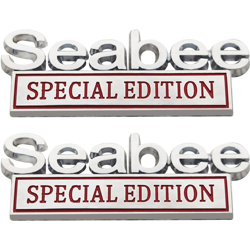 2pack Seabee Special Edition Emblems, Seabee Emblem 3D Badge Decal Car Truck SUV,Refrigerator Sticker,Window Display Stickers,Bicycles, Laptops, Fridges