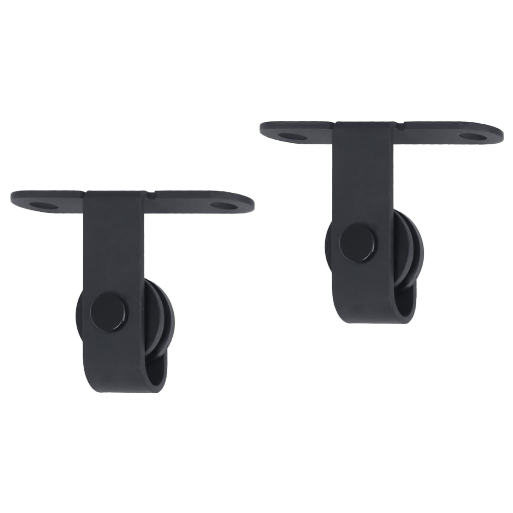 Mini Sliding Door Fitting Set for Cabinet Doors, Carbon Steel 183