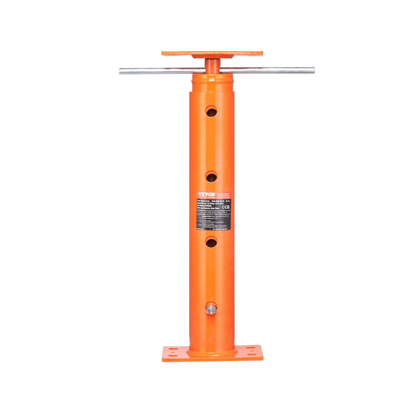 House Floor Jack, 19"-36" Height Range, 18000 Lbs Max Load Capacity, Adjustable Support Beam Basement Jack Post Pole For Leveling, Lift Support Steel Telescoping Jack Post For Temporary Support