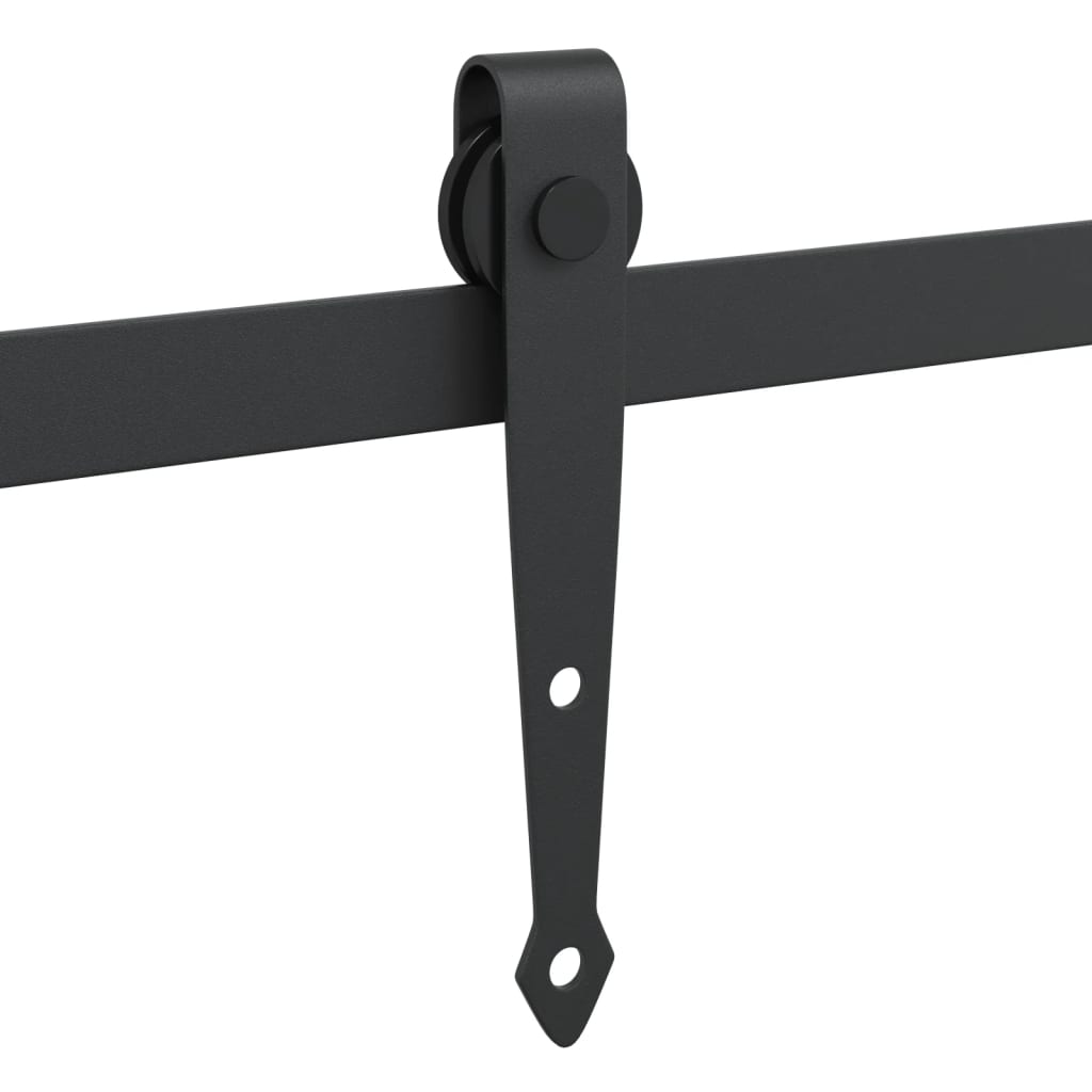 Mini Sliding Door Fitting Set for Cabinet Doors, Carbon Steel, 200