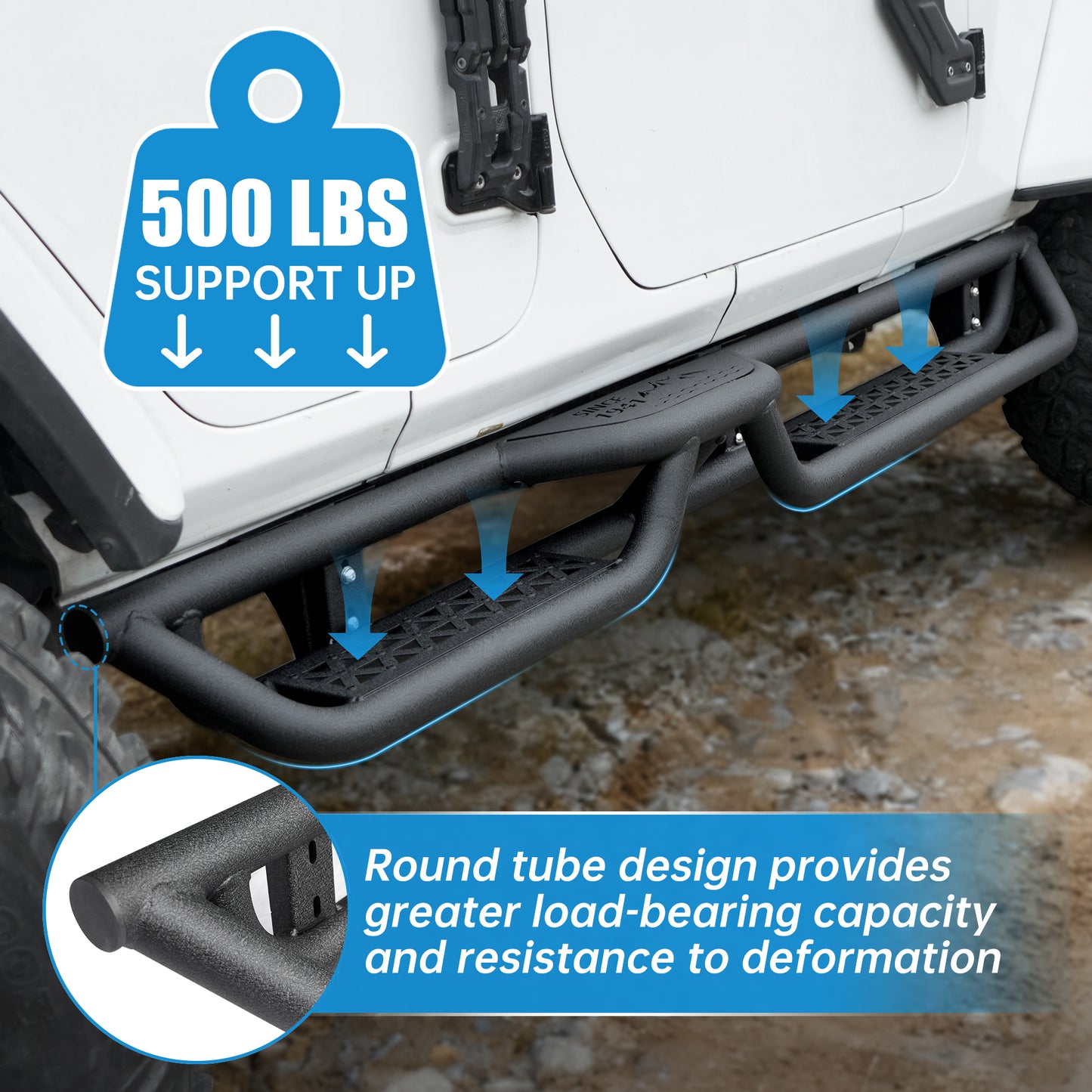 Running Boards Compatible With Wrangler JL