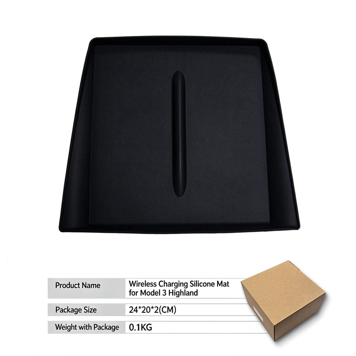 Wireless Charging Pad Mat for Refreshed Tesla Model 3 and Y - image 4