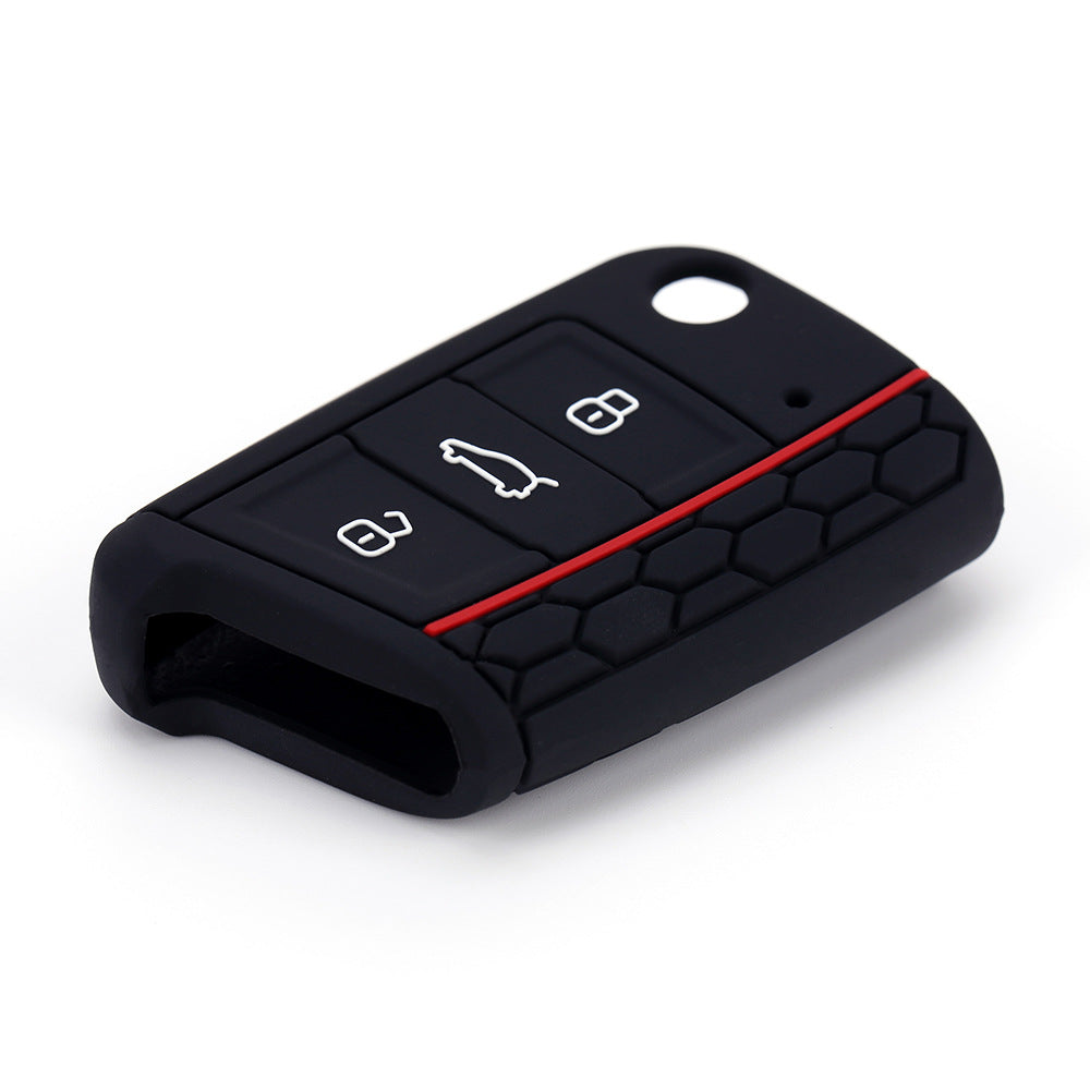 Silicone key fob cover for Volkswagen flip keys - image 4