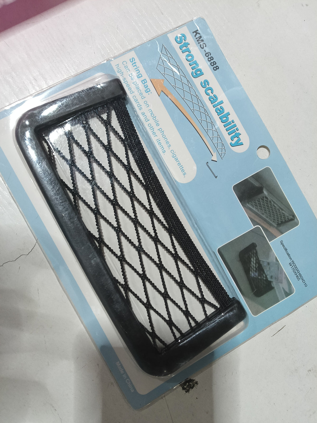 Seat back phone storage net pocket - image 4