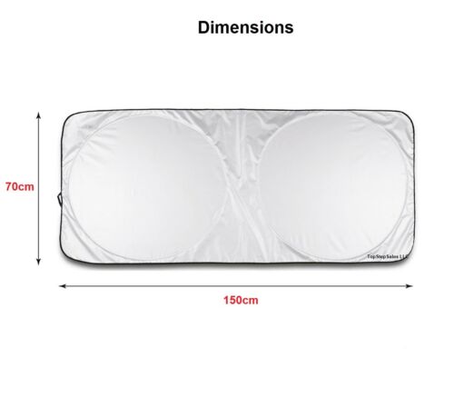 Foldable Reflective Car Windscreen Sunshade Cover - image 8