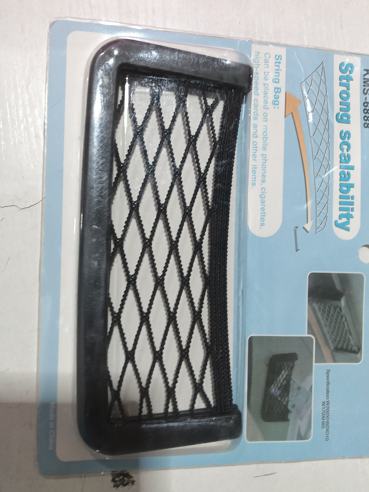 Seat back phone storage net pocket - image 2