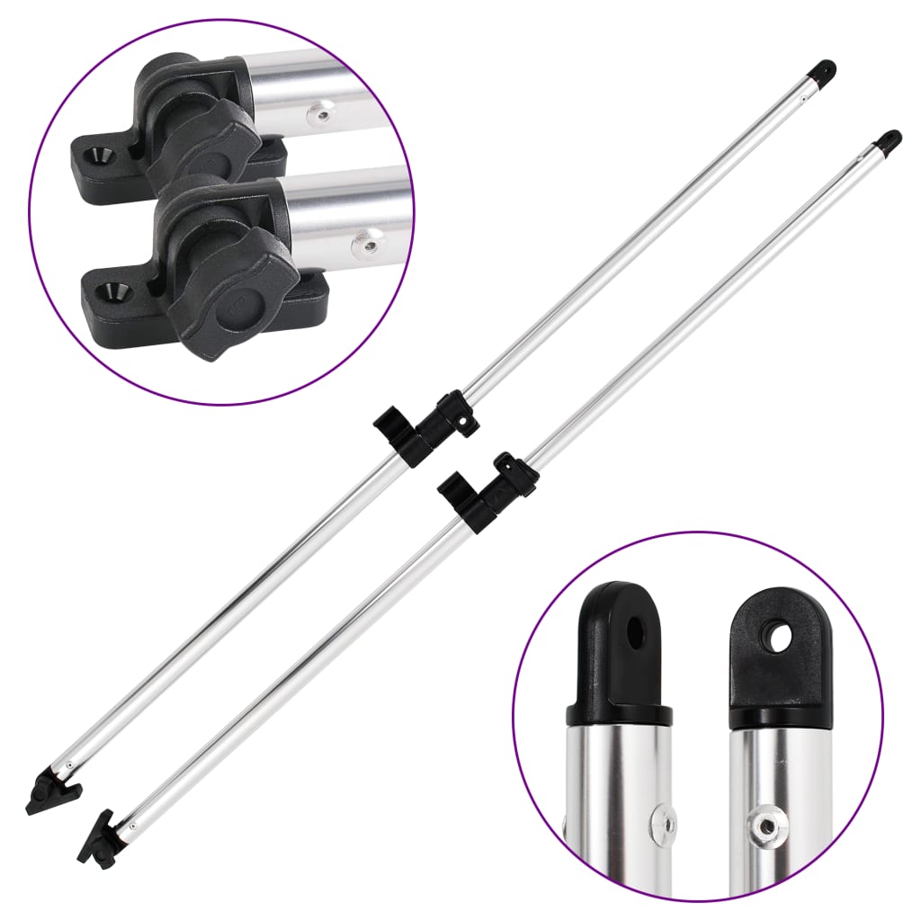 Bimini Top Support Poles 2 pcs. Aluminum