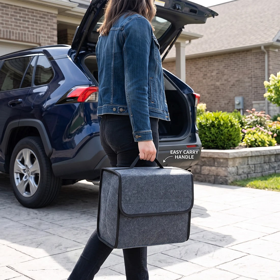 Felt car boot storage boxes, 4-pack - image 6