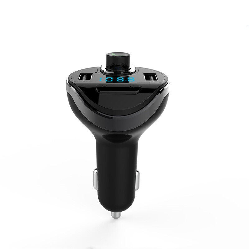 Car Bluetooth T20 Hands-free FM Transmitter MP3 Player Phone Charger