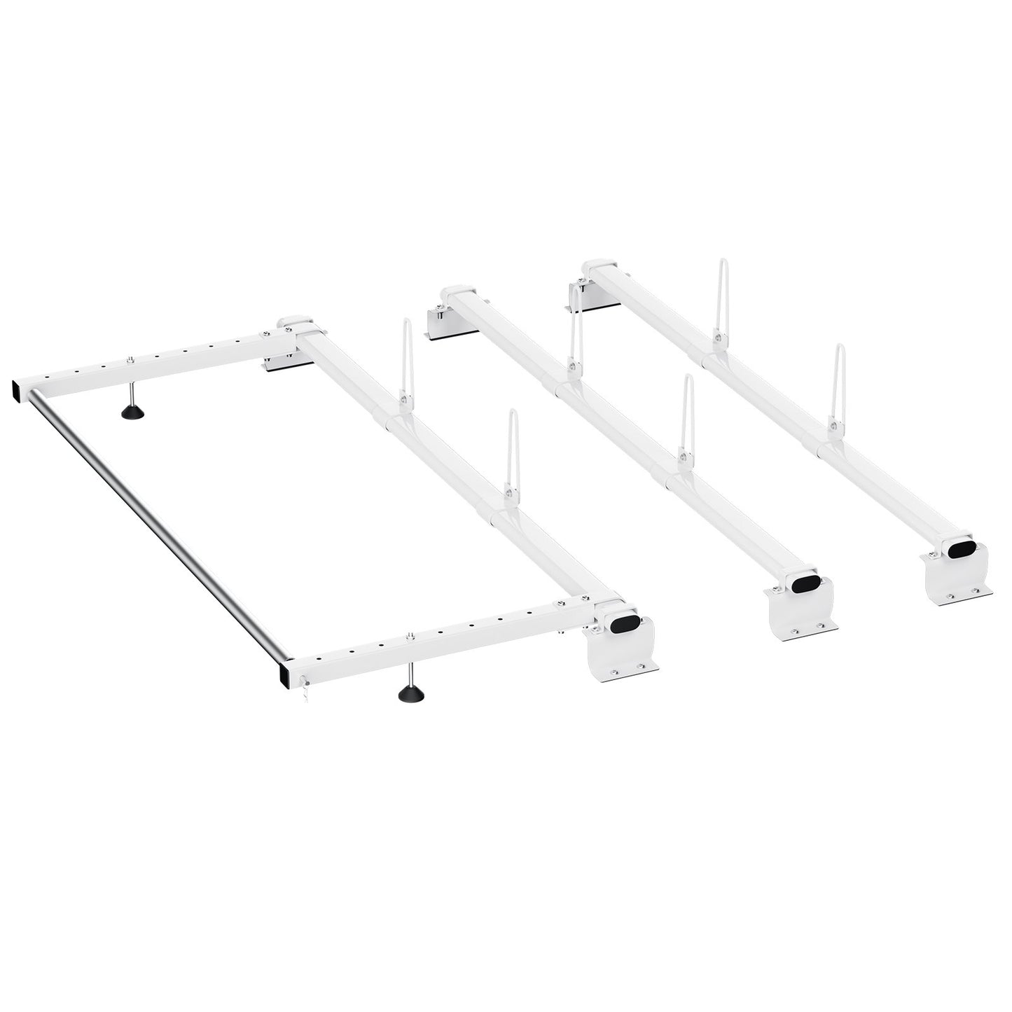 Trailer Ladder Rack, 56-inch  3 Crossbars Ladder Roof Rack, Heavy-duty Steel Van Roof Ladder Rack, 90 Kg Capacity Each Bar Van Ladder Rack With Cargo Roller, Fit For Ford Transit Custom 2013-2024