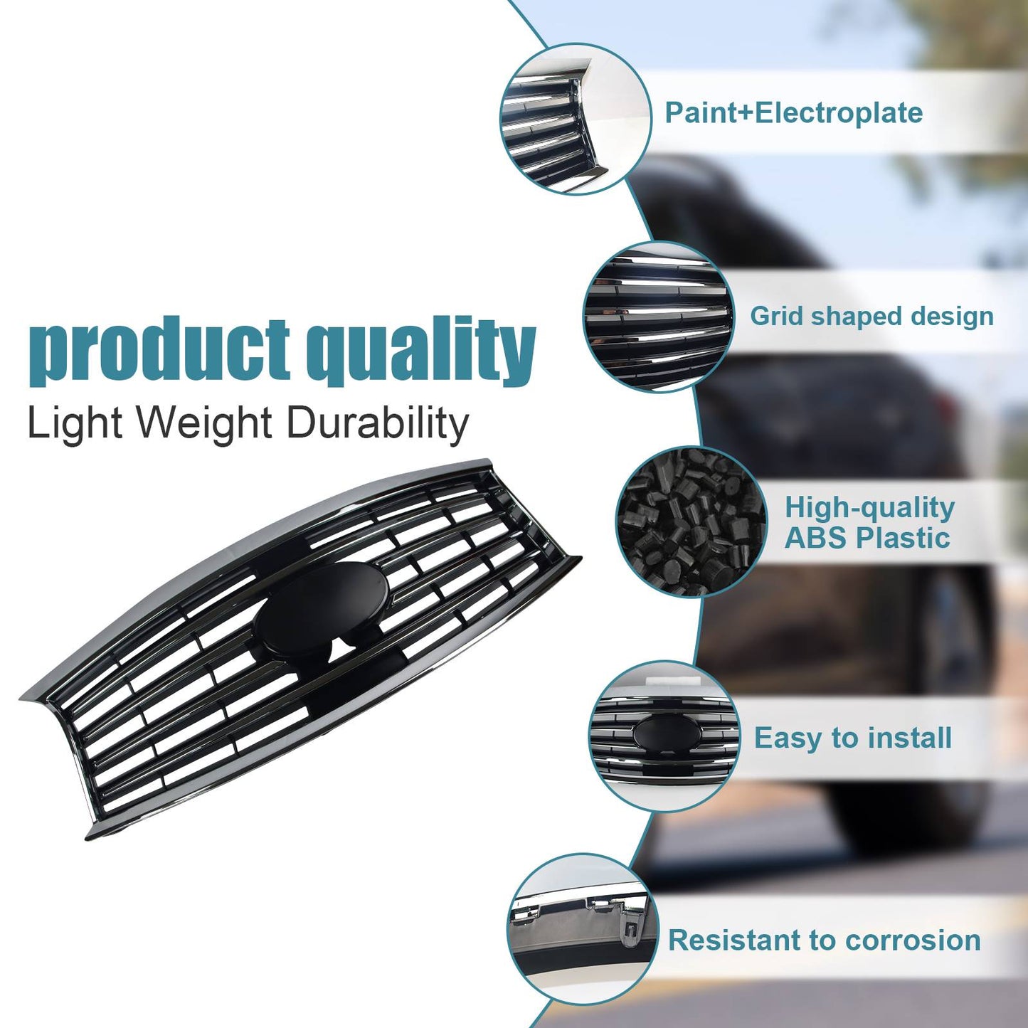 Front Grill For 2013 INFINITI JX35 14-15 INFINITI QX60 With Camera Option