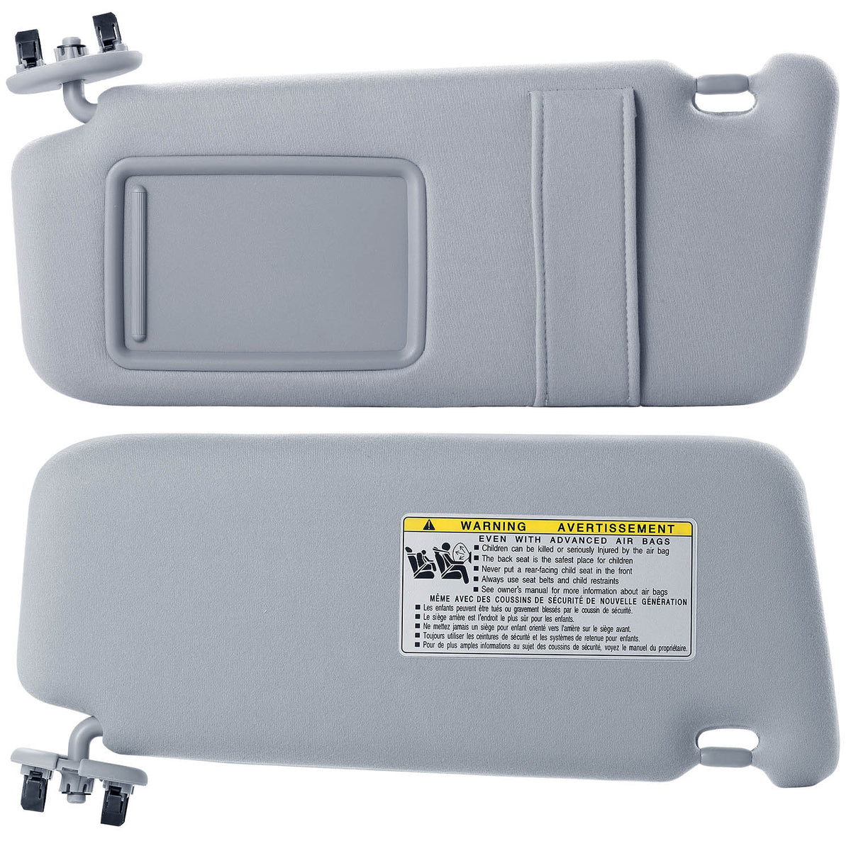 1Pc Auto Sun Visor Left Driver Side Car Sun Visor Fits 2007-2011 Camry Without Sunroof Vanity Light