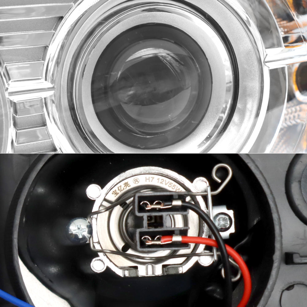 Chrome Headlights Assembly Compatible With 2008-2018 Peterbilt 388 389 Driver Side