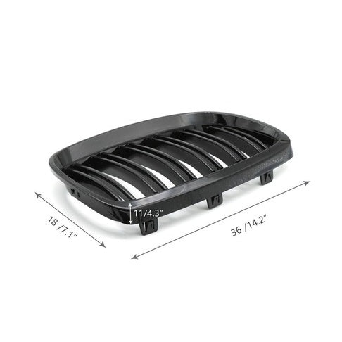 For BMW E92 E93 2007-2010 Gloss Black Front Kidney Grille Style 328i 335i Coupe