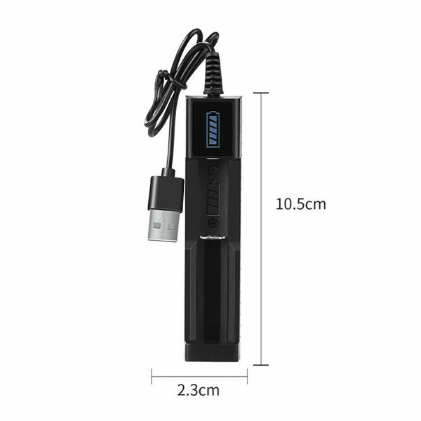 4 PCS 3000mAh 18650 Rechargeable Batteries + 2 PCS USB Charger Set For Flashlights Headlamp(Logistics Only For USPS.TK/TMEU Only For Self-pickup)