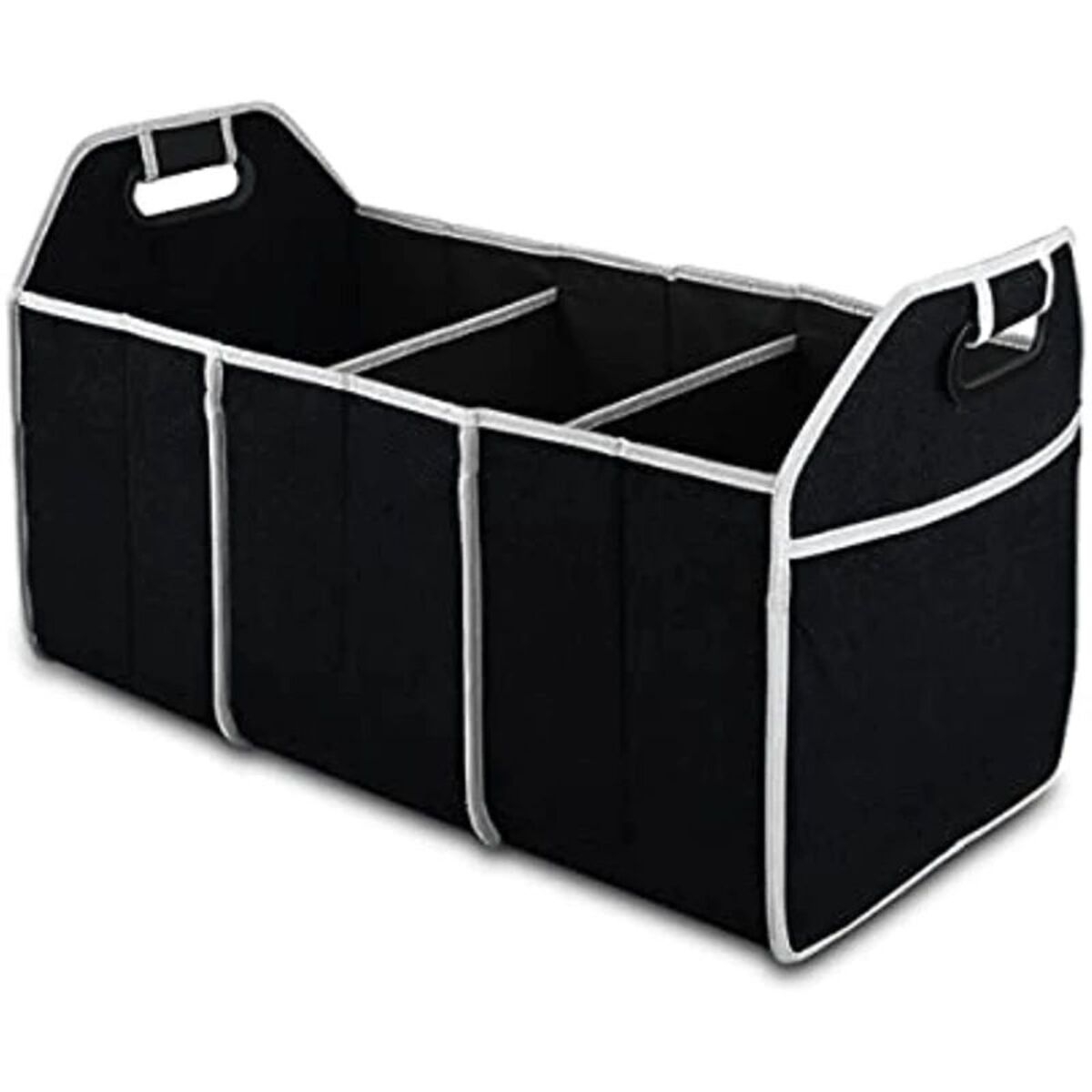 Multi-pocket car boot organiser with lid - image 2