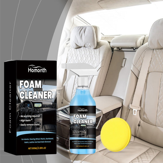 Car interior foam cleaner spray
