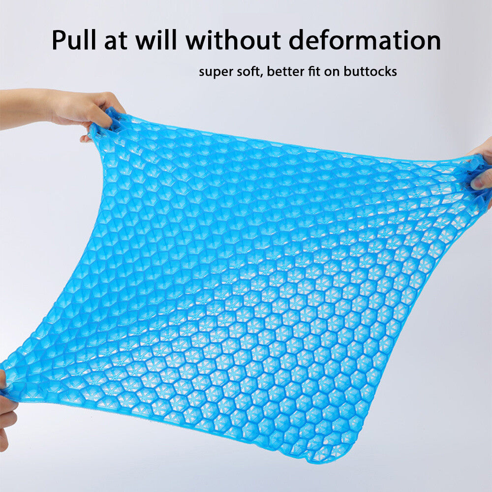 Honeycomb Breathable Gel Seat Cushion Double Thick Egg Sitting Pad Mat Non-Slip