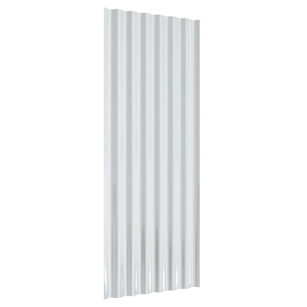 roof panels, 12 pieces. Galvanized   roof panels, 12