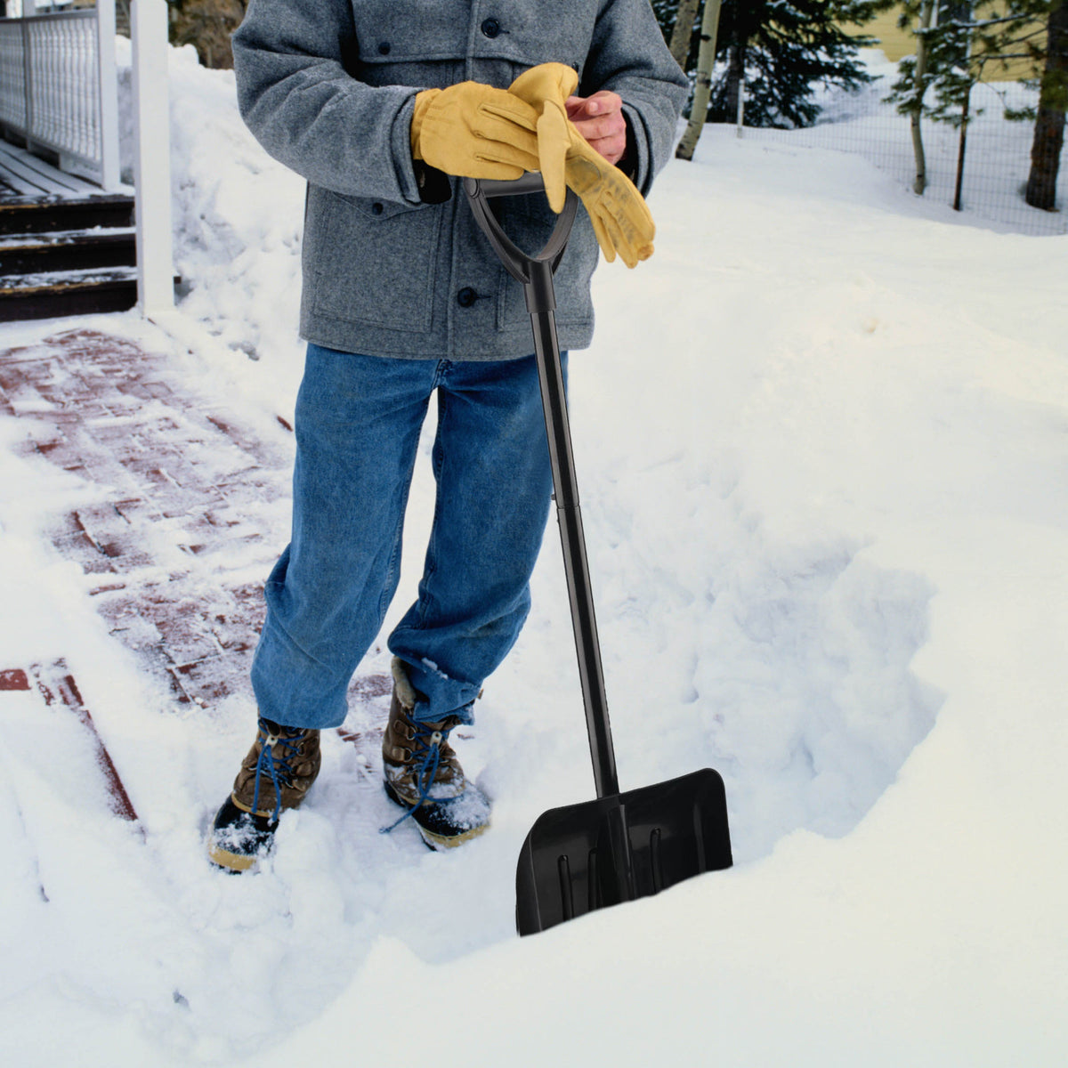 Extendable Snow Brush and Ice Scraper