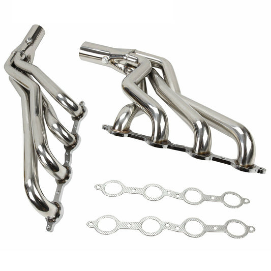 For 1967-1986 C10 LS LS1 LS2 LS3 LS6 Long Tube 1-3,4'Exhaust Header   Ban The Sale Of Amazon&Temu