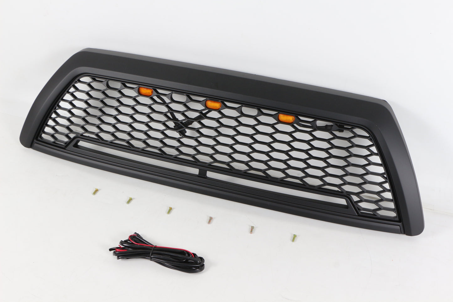 Black Front Grille Fits For To Yo Ta 4 Runner 2006-2009 Honeycomb Grill With Light