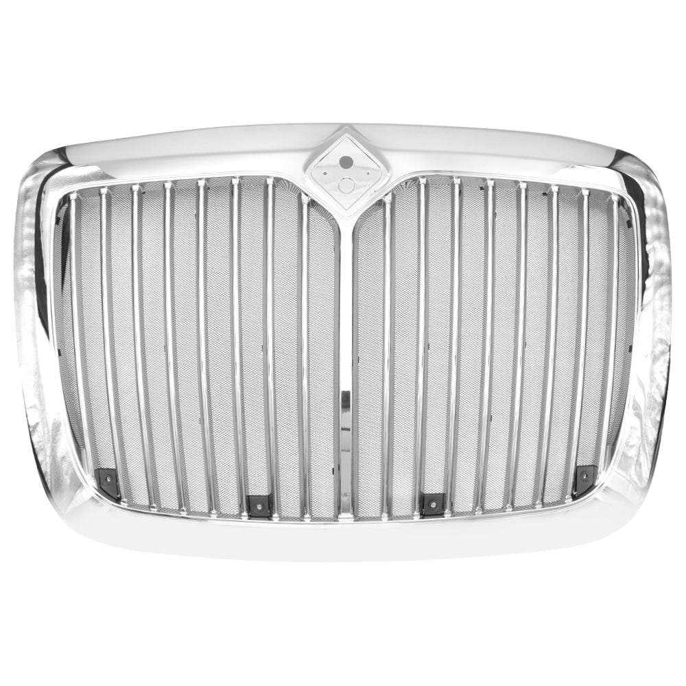 Chrome Front Grille Compatible With International Prostar 2008-2018 With Bug Screen
