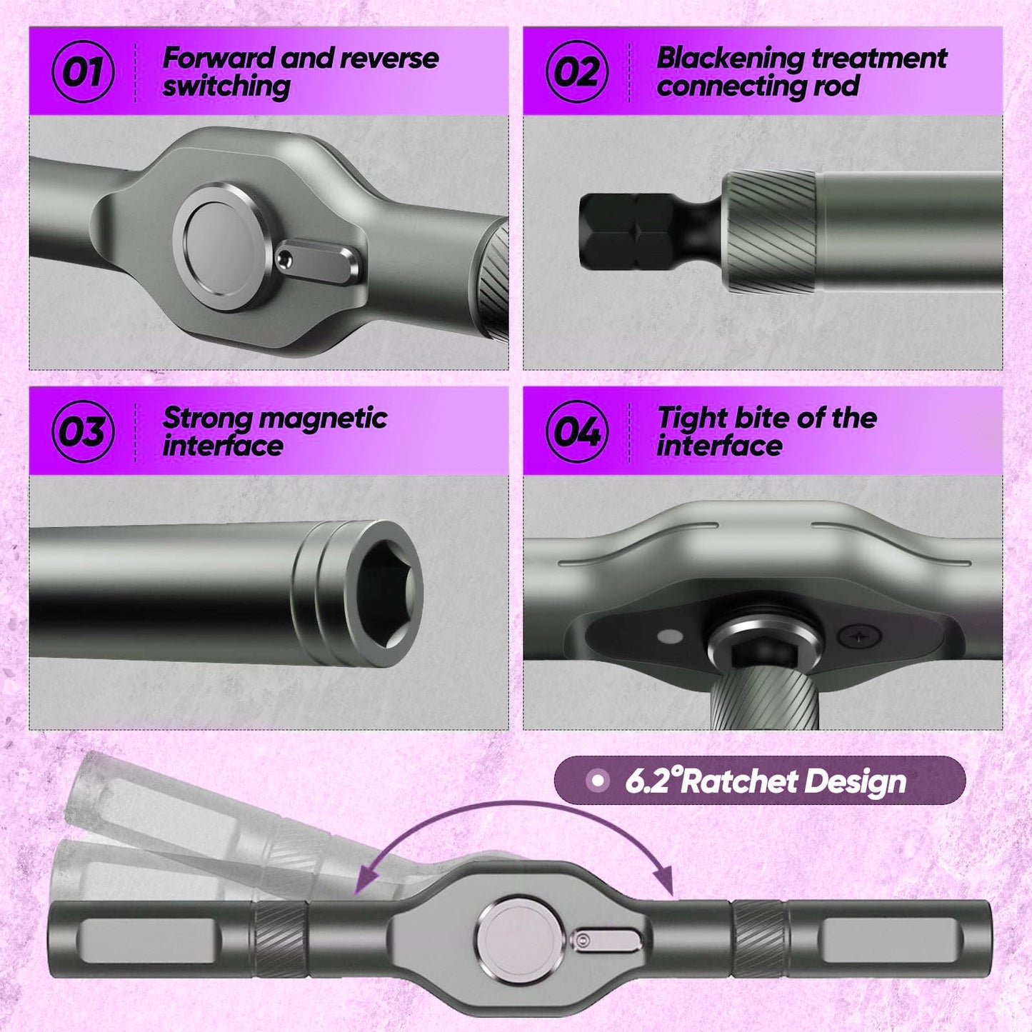 42 Pieces Of Magnetic Screwdrivers
