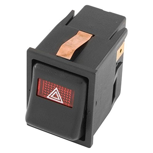 Vintage Off-On-On HAZARD Illuminated Rocker/Dashboard Switch Flash Mount - savage switch 4007-1