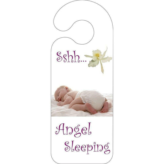 Sshh Angel Sleeping - Door Hanger