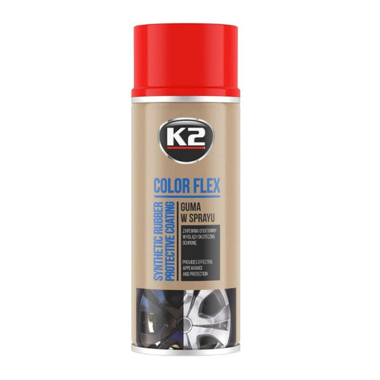K2 Color Flex Red Rubber Spray 400ml
