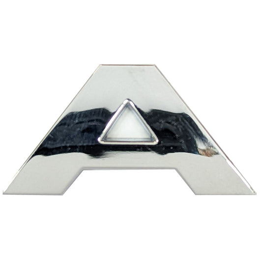 Chrome Letter Badge "A"